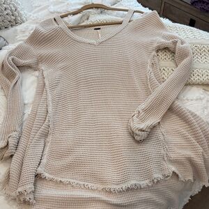 Free People cream colored Sweater